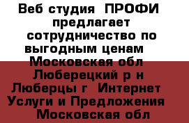 Веб-студия «ПРОФИ» предлагает сотрудничество по выгодным ценам! - Московская обл., Люберецкий р-н, Люберцы г. Интернет » Услуги и Предложения   . Московская обл.